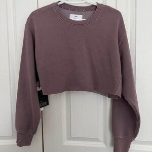 Aritzia TNA COZYAF Boyfriend Cropped Sweatshirt